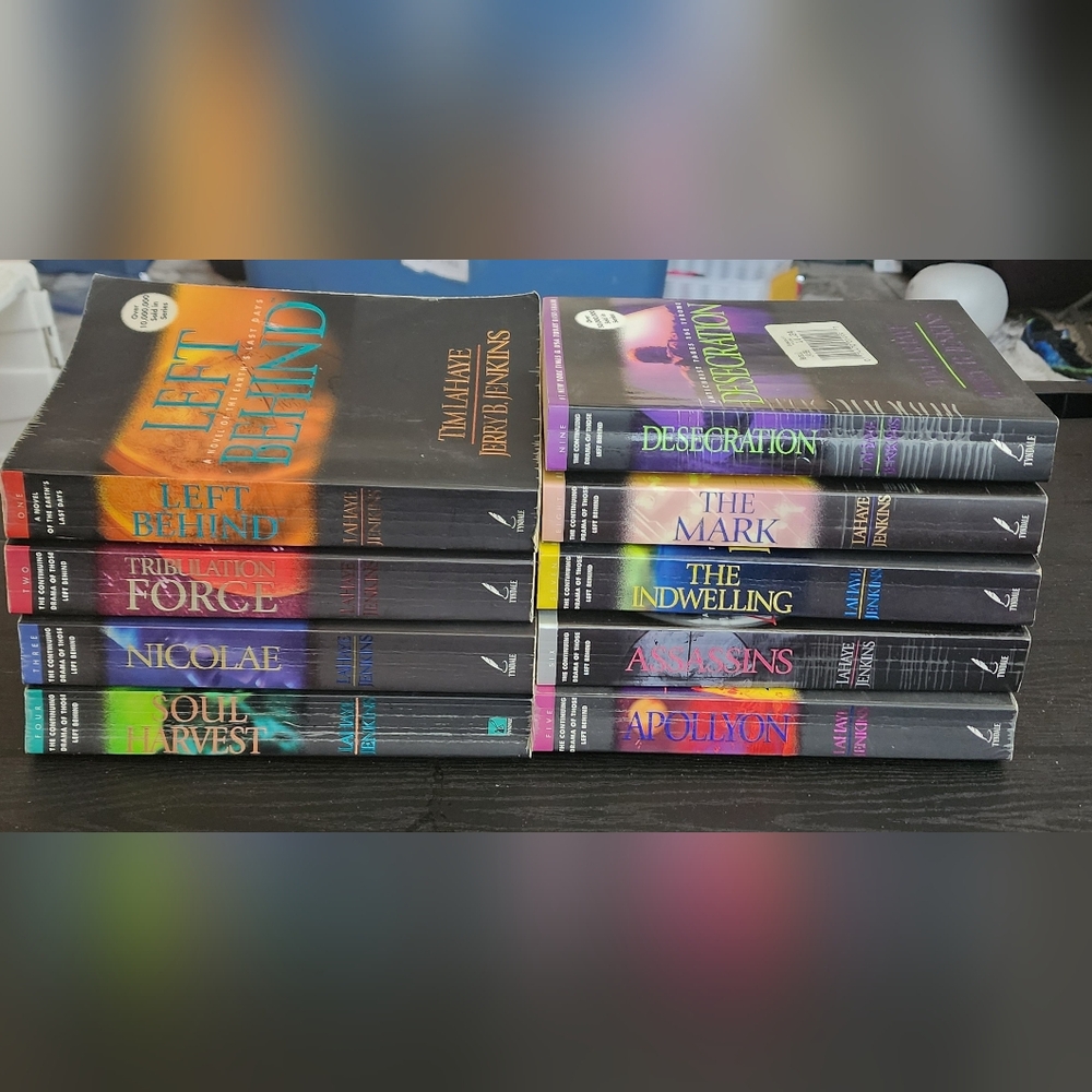 “Left Behind” Series 1-9 Book Lot Set LaHaye/Jenkins Paperback Books  CHARITY